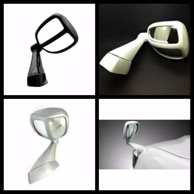 Jual Spion kap mesin fortuner hitam silver putih abu spion tanduk blind