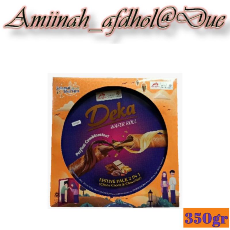 

Deka Wafer Roll Festive Pack 2 IN 1 Kemasan [ 350gr ]