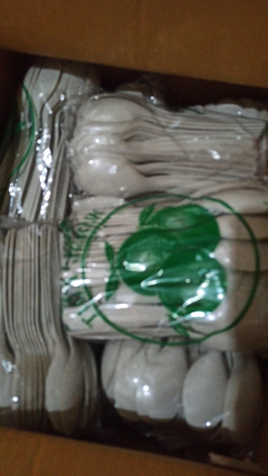 Sendok Makan Plastik Panjang Tiga Jeruk Isi 100pc