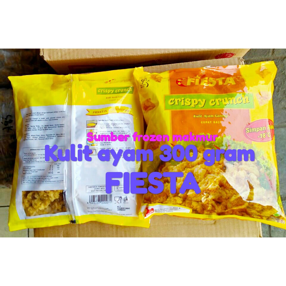 

kulit ayam crispy fiesta 300 summber frozen makmur