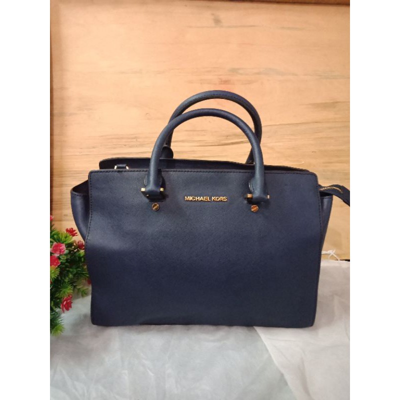 MK SELMA NAVY LARGE ORIGINAL, SIMPLE TAPI ELLEGANT &BAGUSS MIN NO STRAP