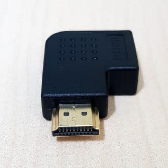 KONEKTOR CONNECTOR CONECTOR GENDER HDMI MALE FEMALE FLAT 90 DERAJAT MIRING