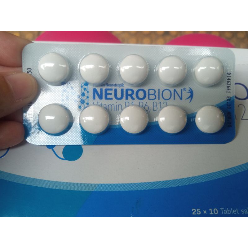 vitamin untuk kebas,keram,kesemutan Neurobion Putih isi 10pcs