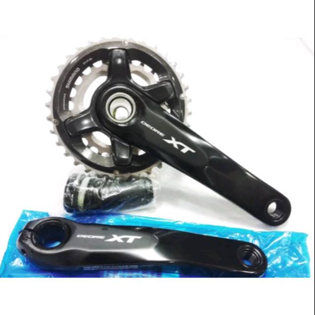 CRANK SHIMANO DEORE XT FC-M8000 34-24T DUAL - CRANK SET SHIMANO XT M8000 36-26T HOLLOWTEC 2