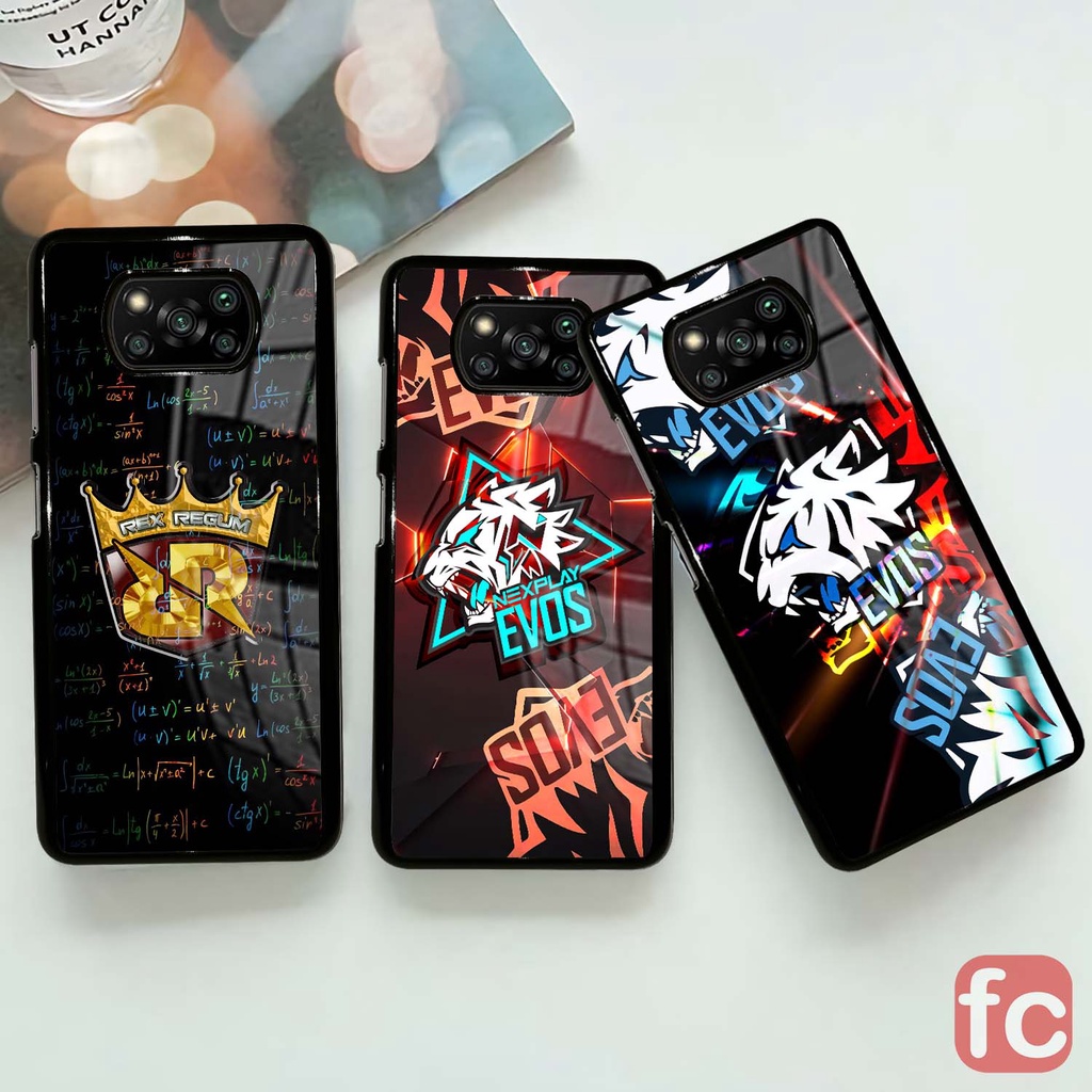 [XZ11] Case Glossy Poco  X3 | X3 PRO | X3 PRO NFC | Casing Kilau  Hp Xiaomi | Motif Rrq Evos Mobile 