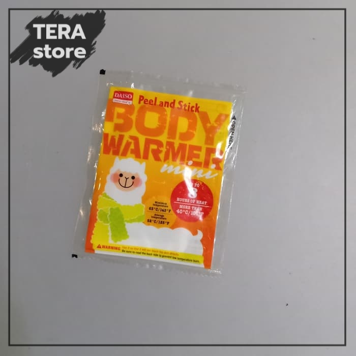 DAISO body warmer heat pack holiday liburan ukuran besar penghangat badan heat pack