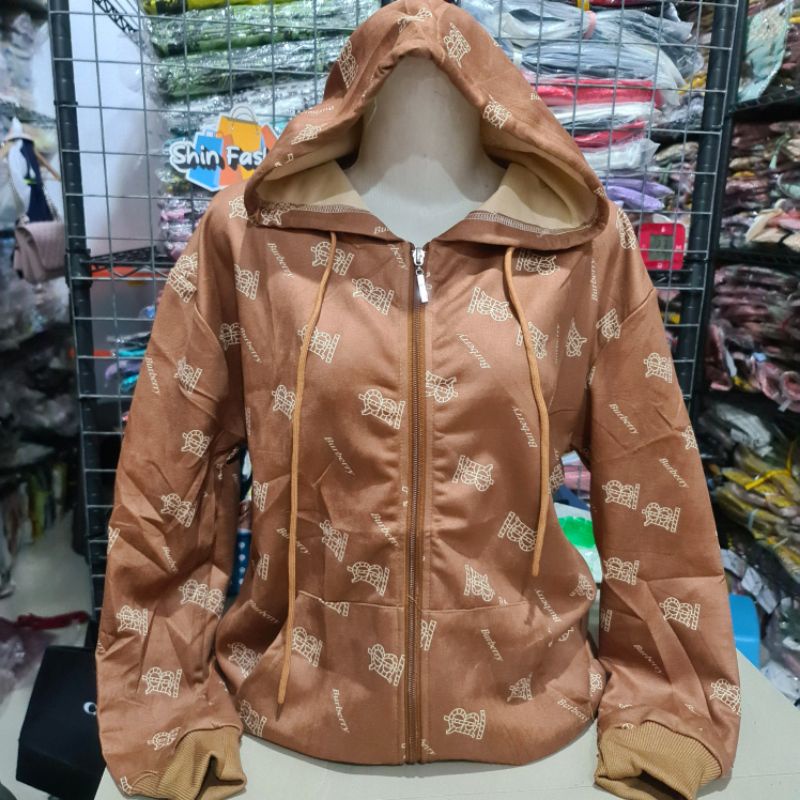 Jaket Suede Import Wanita Fashion XL Besar-Bery FF Coklat
