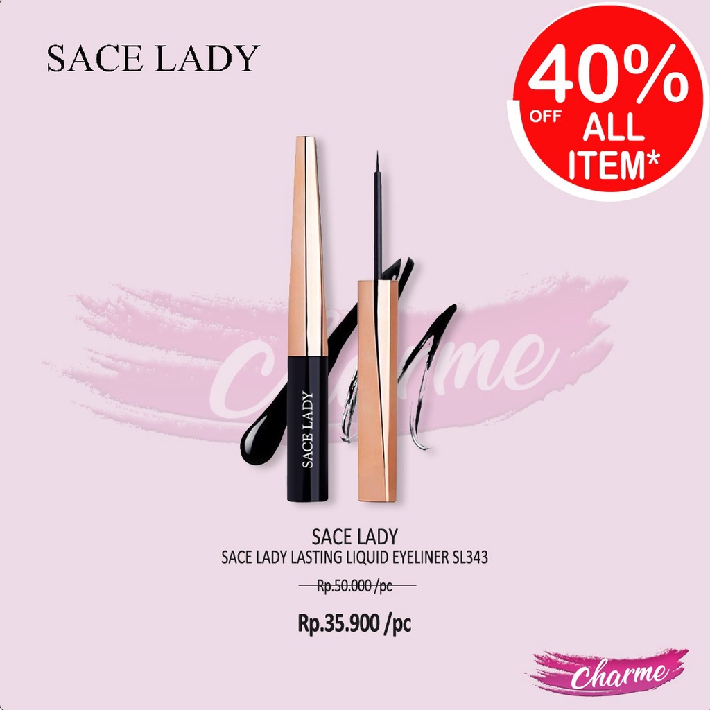 (READY &amp; ORI) Sace Lady Lasting Liquid Eyeliner SL343 SL 343