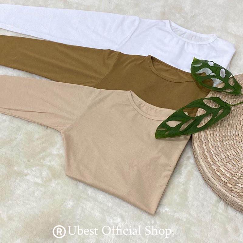 TERLARIS Manset Badan O neck Leher Oblong  Wanita size L XL XXL XXXL / manset bahan Kaos Rayon Lengan Panjang Wanita / Manset Wanita / Manset badan / inner wanita COD HS03A