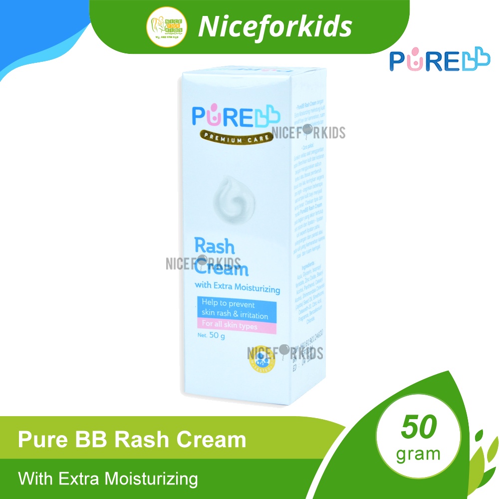 Pure Baby Rash Cream 50gr / Pure BB Krim Ruam Bayi 50gr