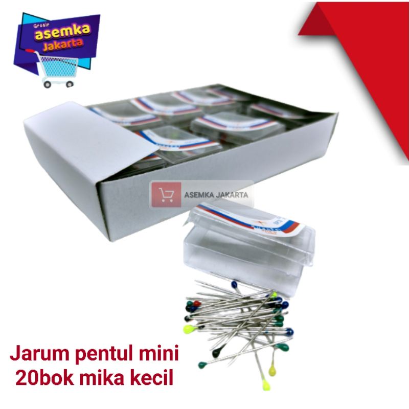 Jarum pentul 20bok mika mini mungil grosir