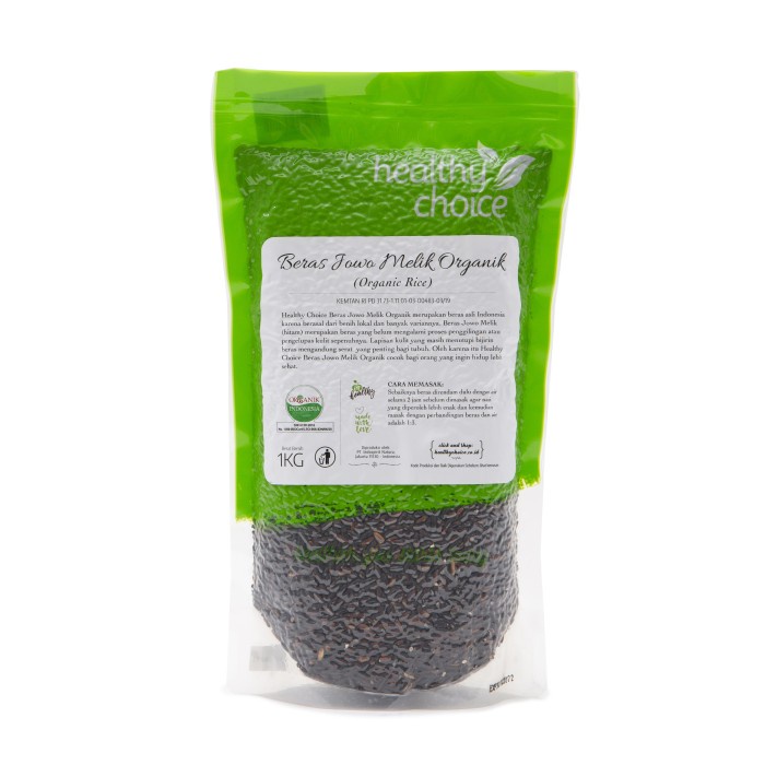 

Healthy Choice Beras Jowo Melik Organik 1 kg