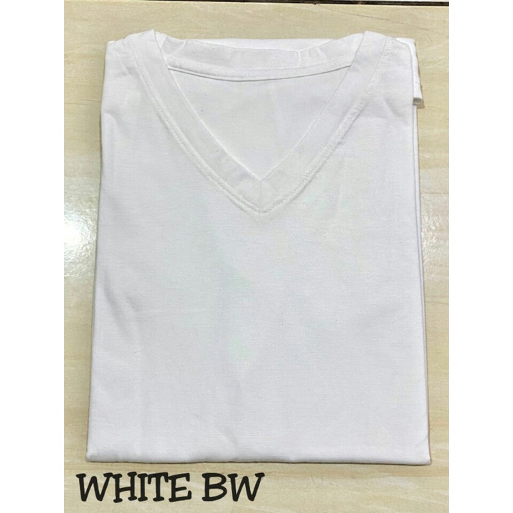 Kaos Polos Lengan Panjang Oblong V-neck / Vneck Pria -Spandex / V-Neck Cowok Panjang