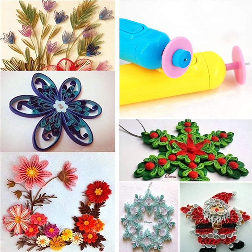 Pen Quilling Elektrik Warna Acak Untuk Origami