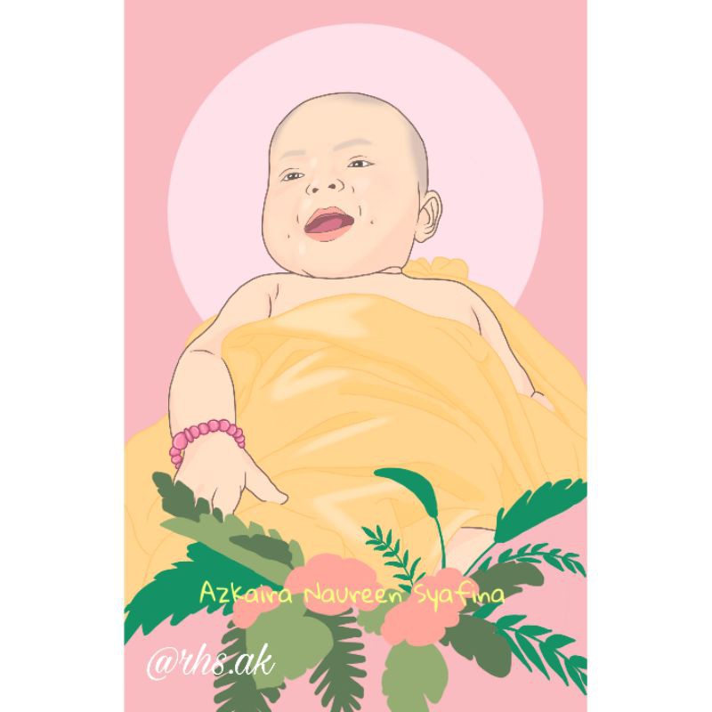 Sketsa Wajah Digital Bingkai