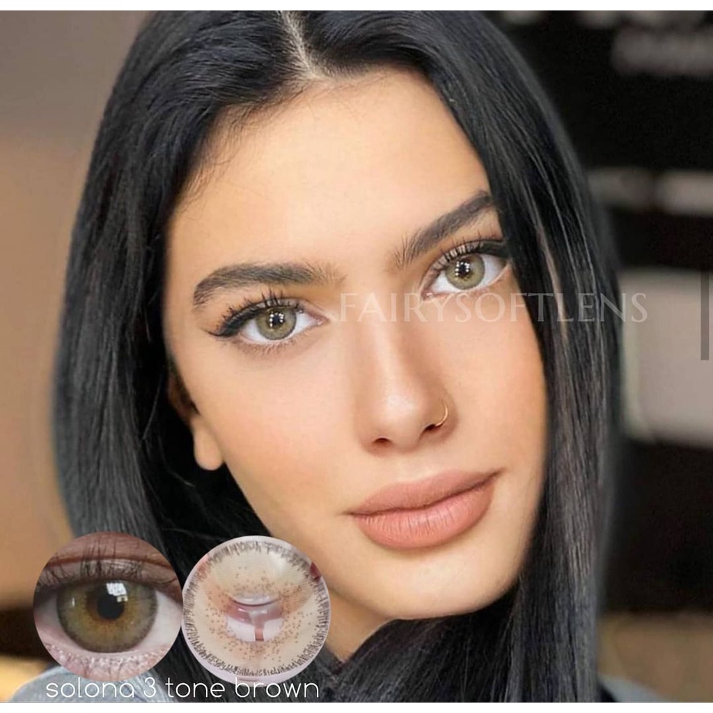 SOFTLENS SOLONA 3 TONE BROWN / KONTAK LENSA