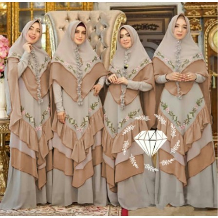 Baju Gamis Muslim Terbaru 2020 2021 Model Baju Pesta Wanita kekinian Bahan Velvet Kondangan remaja