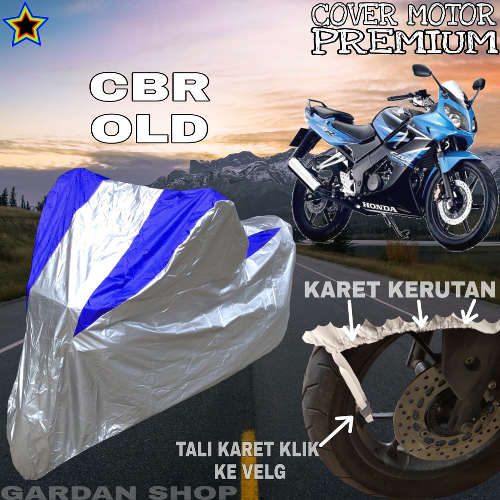 Sarung Motor CBR OLD Silver BIRU Body Cover Cbr Old PREMIUM