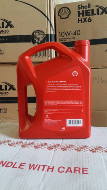 OLI MESIN MOBIL BENSIN SHELL HELIX HX3 20W-50 4 LITER