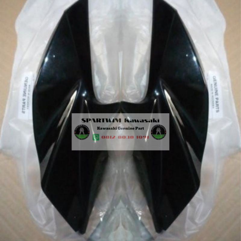Cover batok kuping lampu sein kupingan sen depan set hitam Ninja Z250 SL original kawasaki