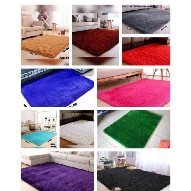 karpet bulu rasfur lembut ukuran 100×160×5cm murah bisa cod