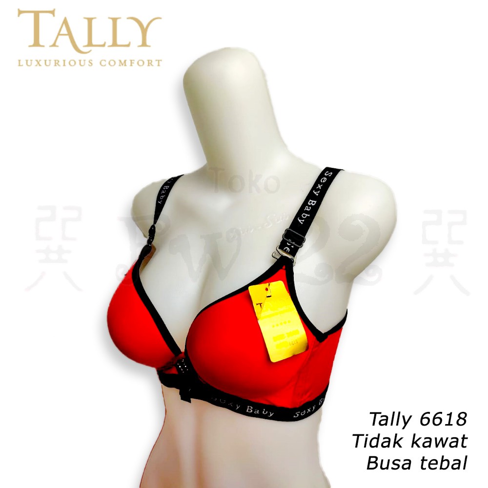 Push Up Bra Tanpa Kawat Busa Tebal Tally 6618 dengan Model Stylish dan Trendy