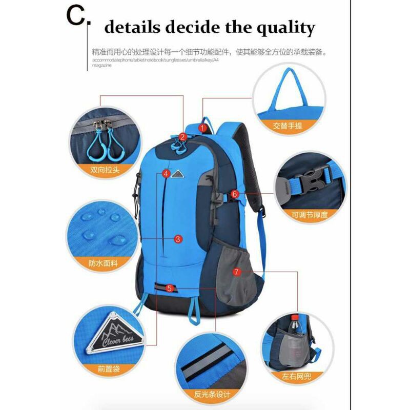 Tas ransel gunung hiking Clever bees