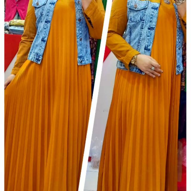 Gamis plisket+jaket