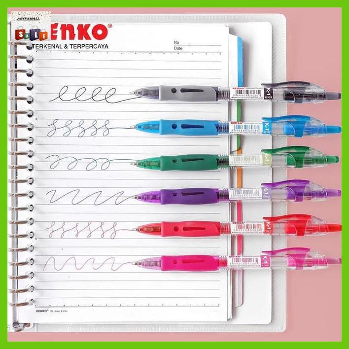 

Silutala- Kenko Gel Pen K-1 Retractable - Hitam -Ori.