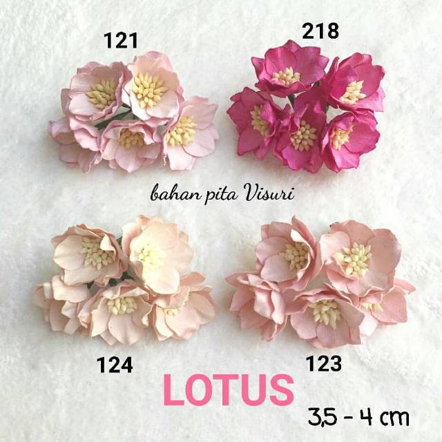 Paper Flower Lotus 3,8 - 4 cm Seri A