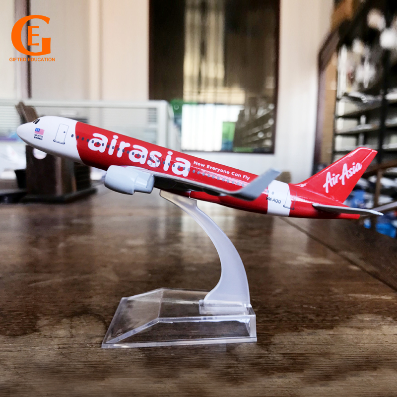 Mainan Model Pesawat Terbang Asia A320 Now Everyone Can Fly Airbus 320 Die Cast Metal 16CM