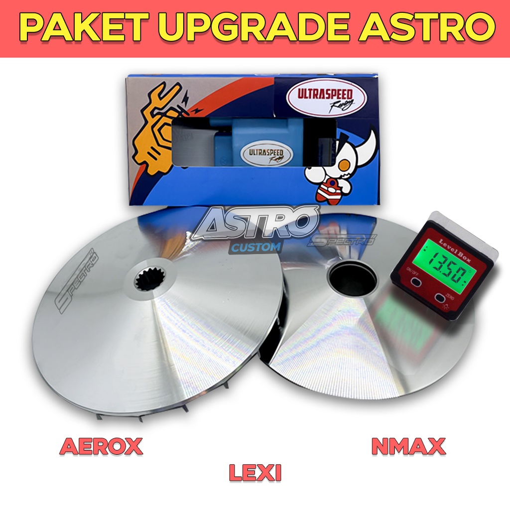 Pulley Rumah Roller Spectro Dan COIL USR Aerox 155 NMAX 155 LEXI 125 Upgrade CVT dan pengapian Matic