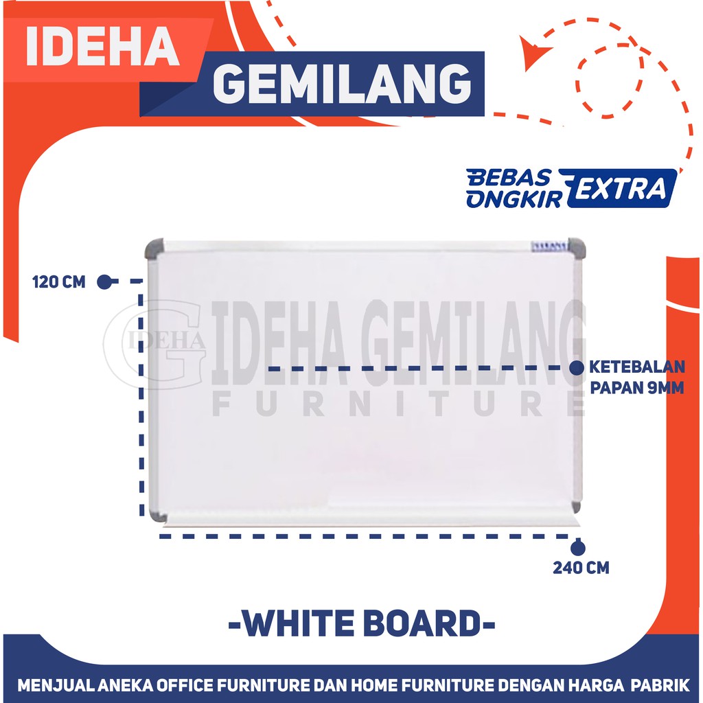 

Whiteboard 120 X 240