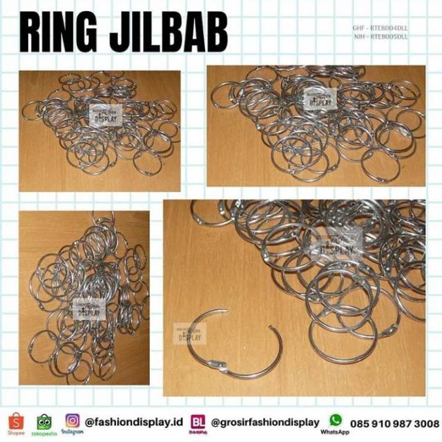 Ring Besi Serbaguna Ring Banner Ring Jilbab Ring Gantungan Kunci Ring Famplet - BH