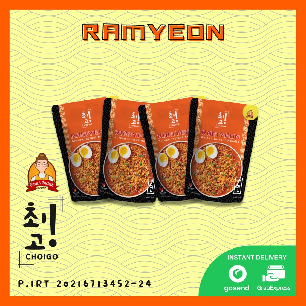 COMBO CHOIGO! RAMYEON (4PCS) - CHOIGO RAMYEON CHOIGO / RAMYEON CHOIGO / RAMYEON/RAMEN KOREA INSTAN - CHOIGO EMAK INDAH FOOD