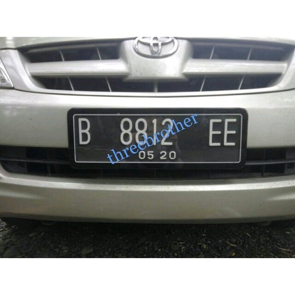 Cover Depan plat nomor mobil akrilik cembung