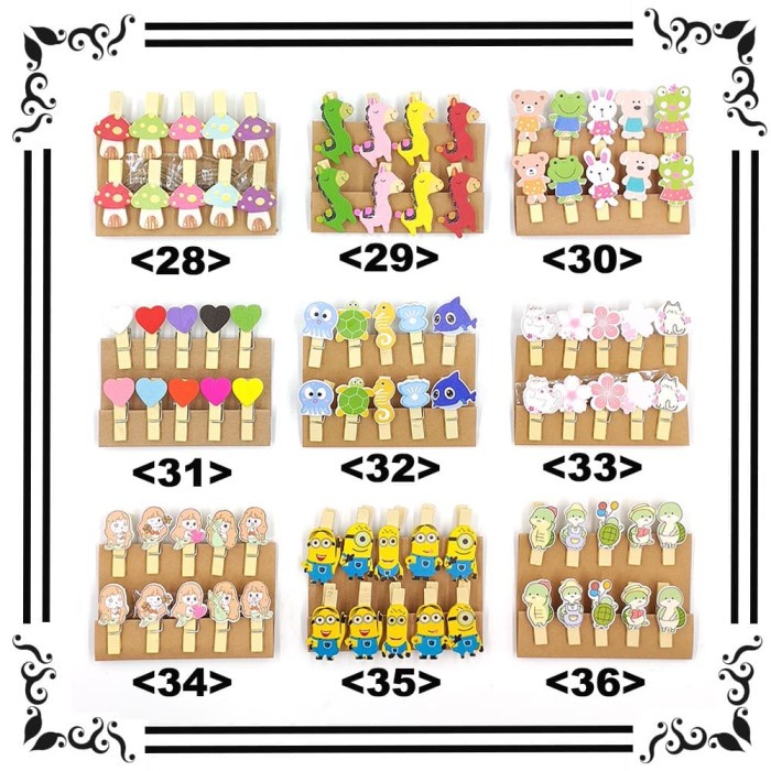 

PEREKAT-PENGIKAT- WOODEN CLIP 3,5CM MOTIF / PENJEPIT FOTO MOTIF - RANDOM -PENGIKAT-PEREKAT.