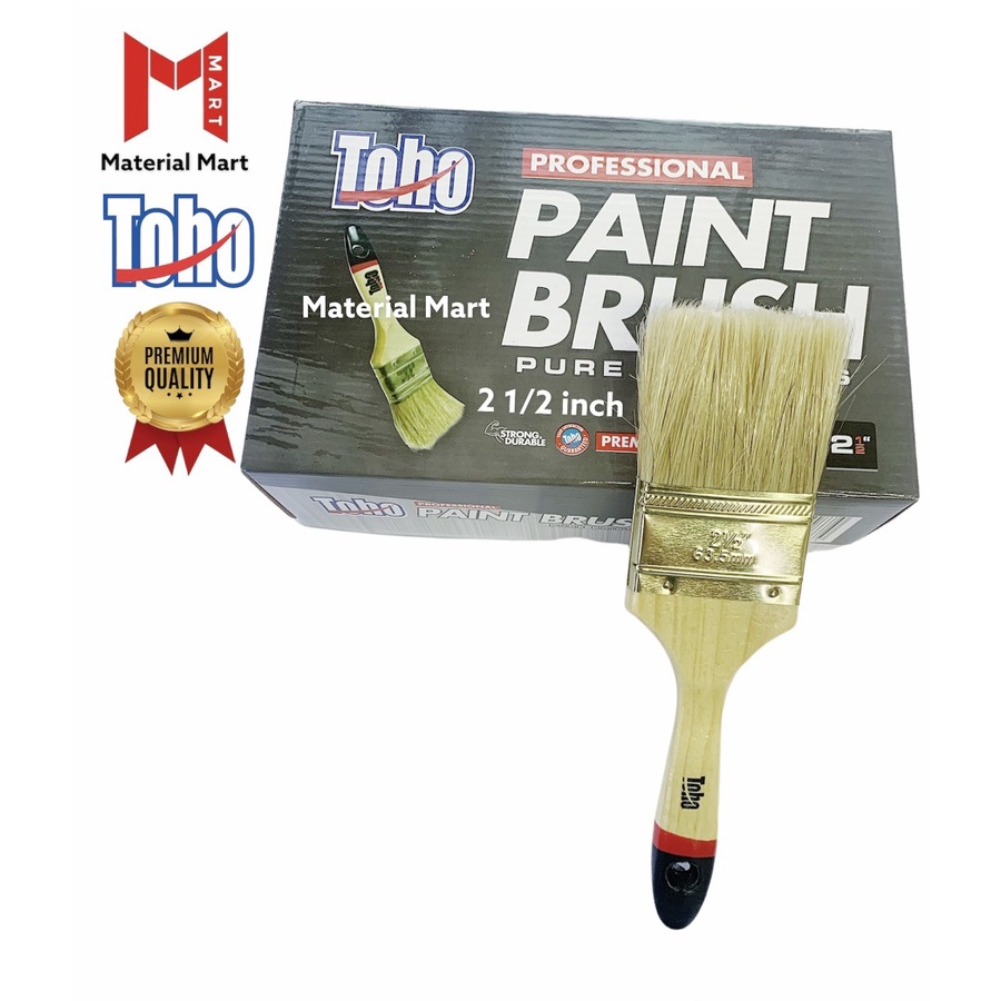 Kuas Cat Tembok Toho 2 1/2 Inch |Kuas Tembok 2,5&quot; |PREMIUM Paint Brush |Material Mart