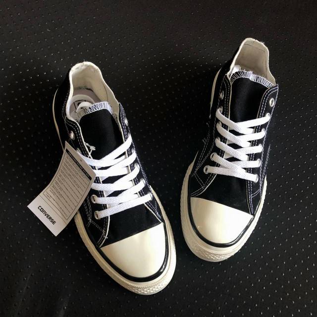 Converse 70s Low Black-White Unisex, Sepatu Converse All Star Classic Grade Ori Vietnam Sepatu murah