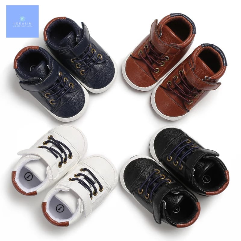 Sepatu Bayi Laki-Laki Boots Leather-Baby Shoes 0-14 Bulan