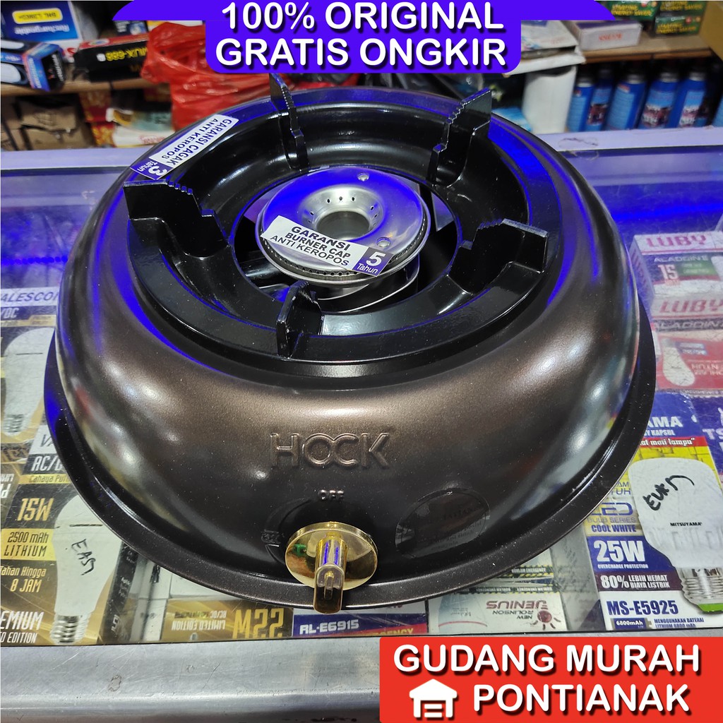 Kompor Hock 100 MD Mutiara Deluxe 1 tungku pemasak acara tahan beban berat WArna Random