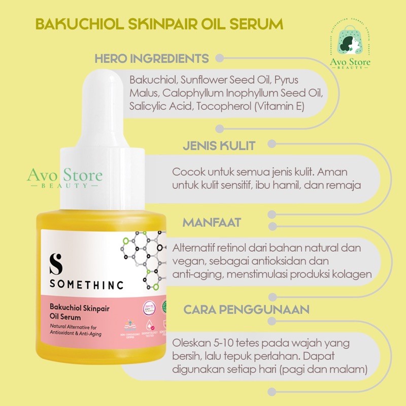 SOMETHINC bakuchiol skin pair oil serum