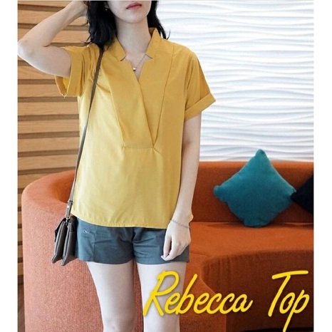 [Rebecca Top BC]Blouse wanita twiscone Varian warna