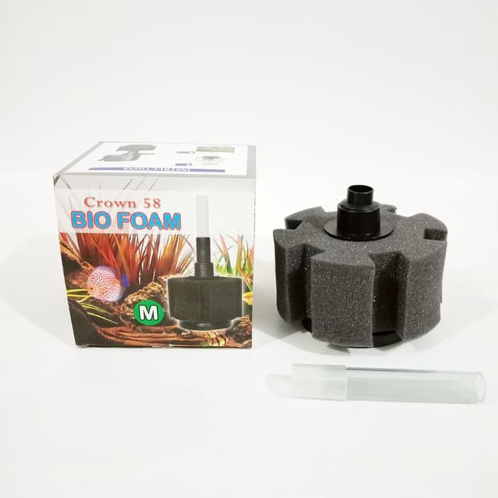 BIO FOAM MEDIUM Aquarium Filter Crown 58 / Saringan Aerasi Aerator