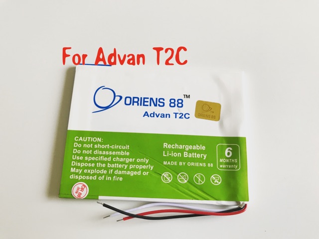 (P) Baterai batre battery Advan T2C / T2F / T2E double power/IC ORIENS88