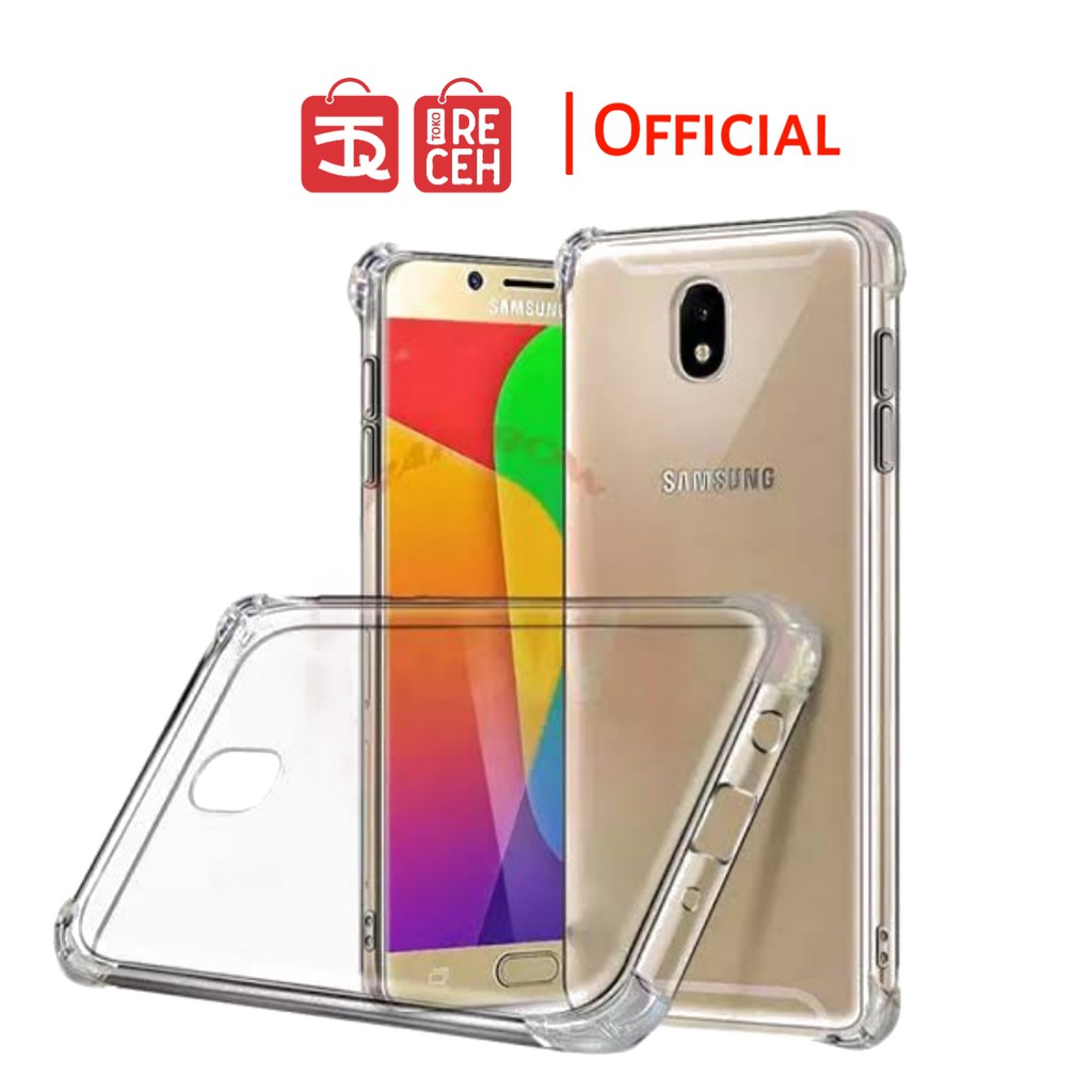 Anticrack Samsung J2 Pro J3 pro J5 Pro J7 Pro J7 Plus J7 Duo Case Bening Transparan Silikon Softcase