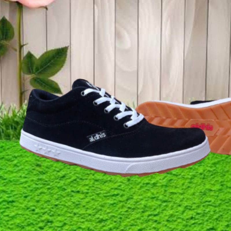 ALDHIS SG2 Sepatu Sneakers Pria Original Asli Sneaker Cowok Kekinian Hitam Putih Terbaru Buat Gaya dan Jalan Jalan Snekers Cowo Dewasa