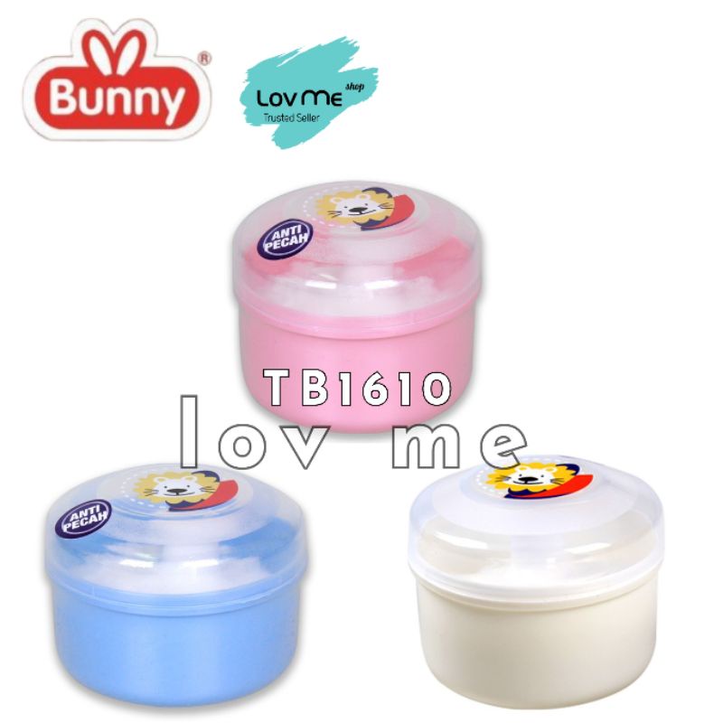 lov me❤ Lusty Bunny Tempat Bedak Bayi Single + Puff Anti Pecah Tanpa SEKAT TB1610 -Tb1611- Tb1612 Tb1517 TB1518