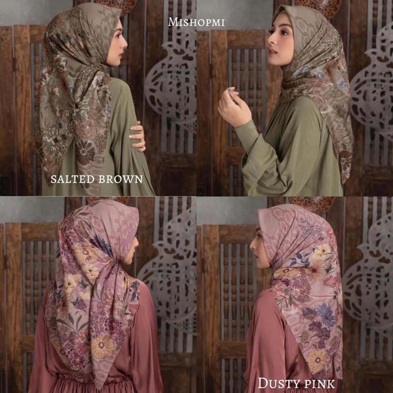 Sandhya Scarf HL Dusty Pink by Heaven Lights Premium Voal Ultrafine Motif