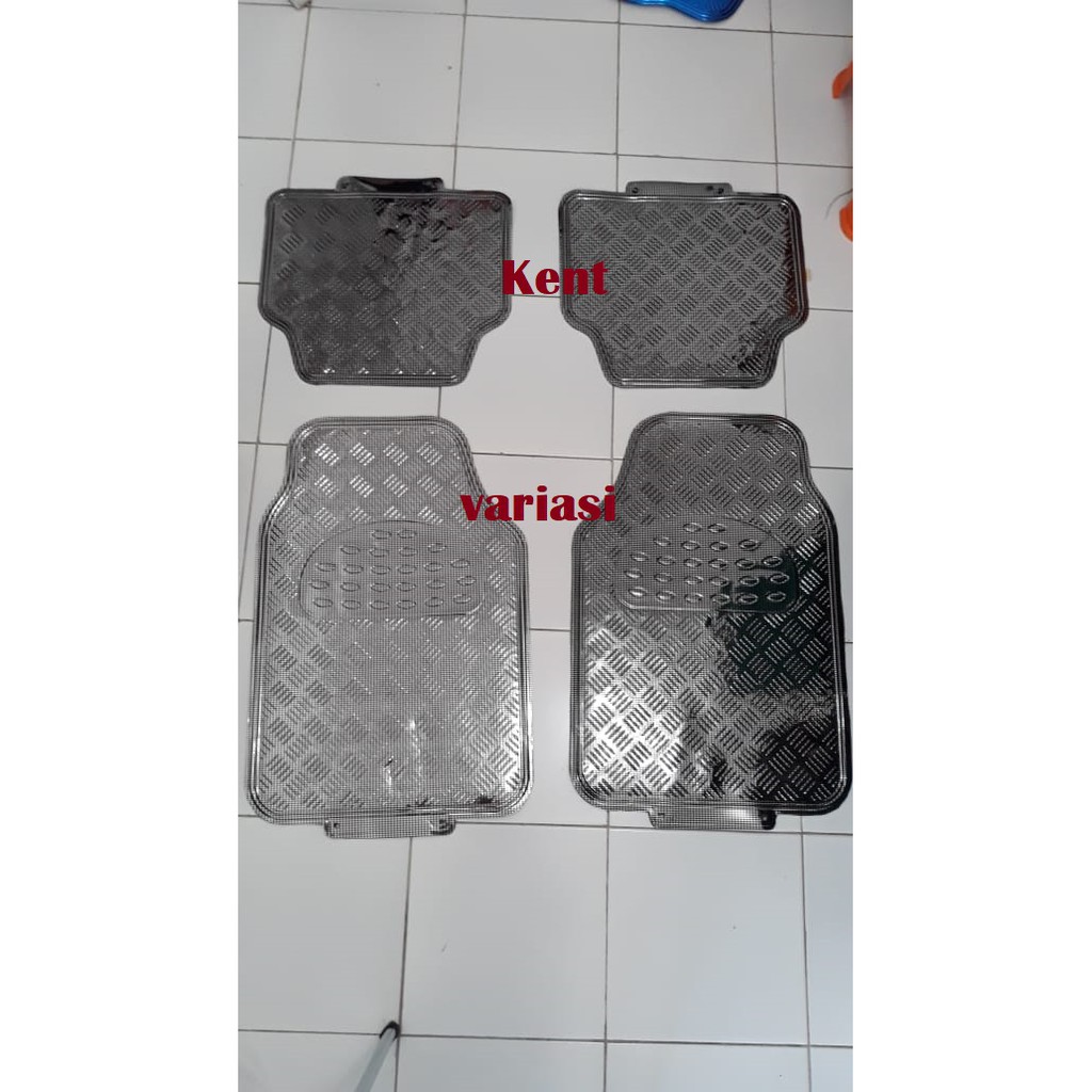 Karpet Mobil 2 Baris Bordes Warna Carbon Universal